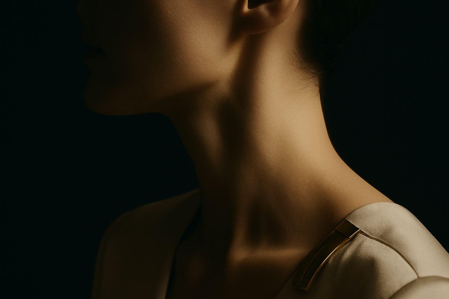Jawline filler, editorial image